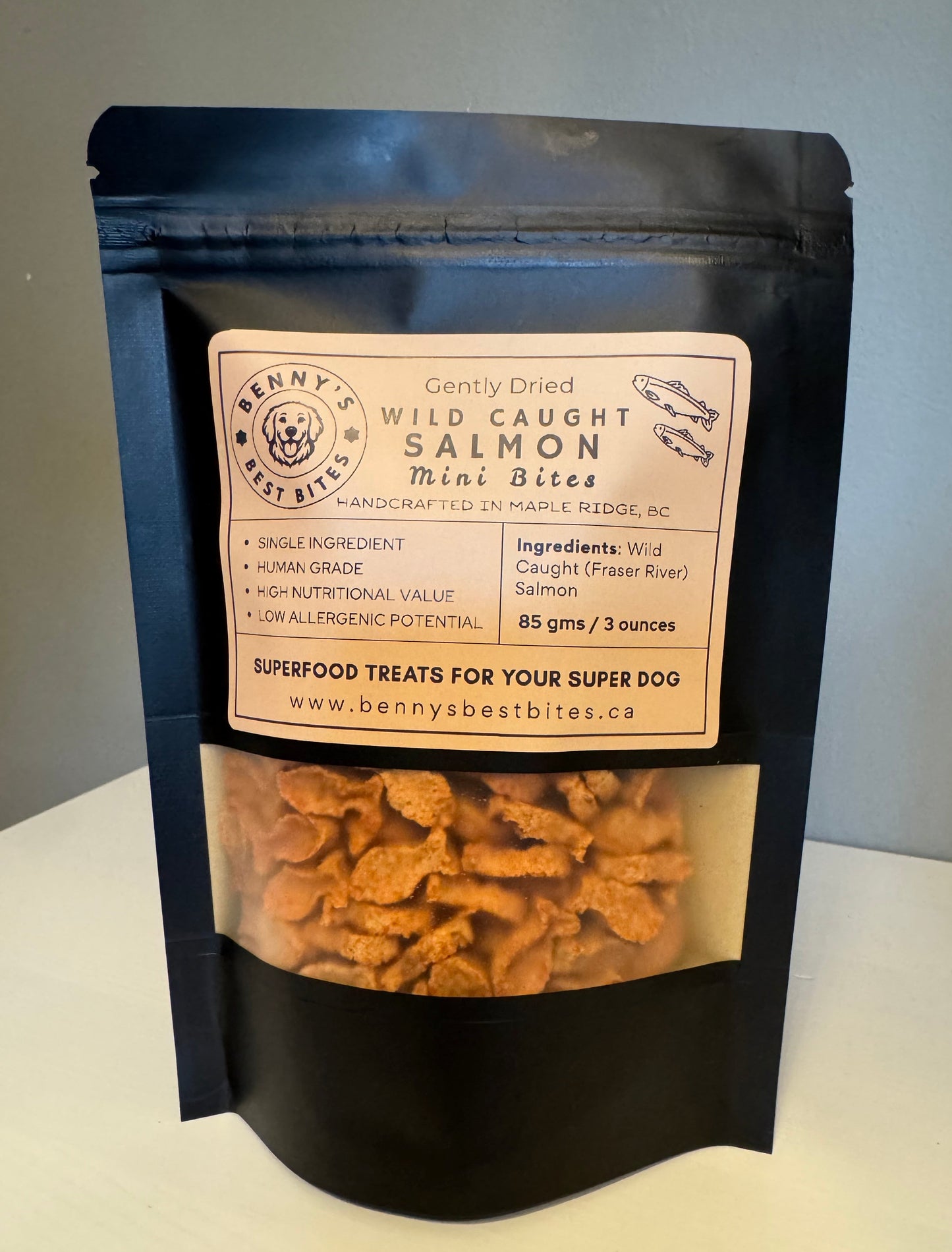 Wild Caught Salmon, Gently Dried