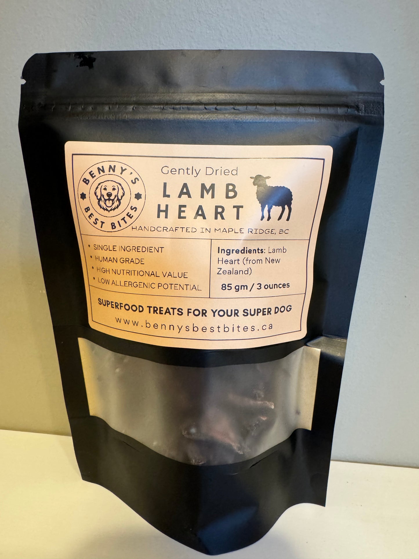 Lamb Heart, Gently Dried